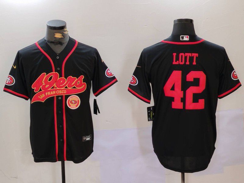 Men San Francisco 49ers #42 Lott Black gold Joint Name 2024 Nike Limited NFL Jersey style 3->san francisco 49ers->NFL Jersey
